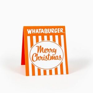 Whataburger Merry Christmas Table Tent New
